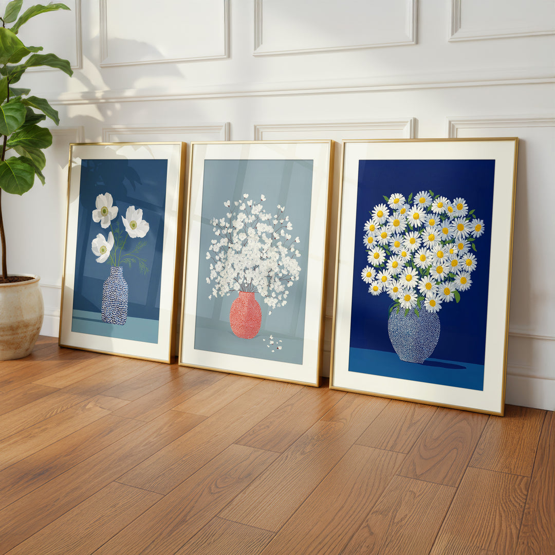 Botanical Vase Art Set of 3
