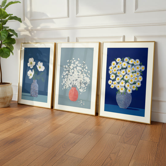 Botanical Vase Art Set of 3