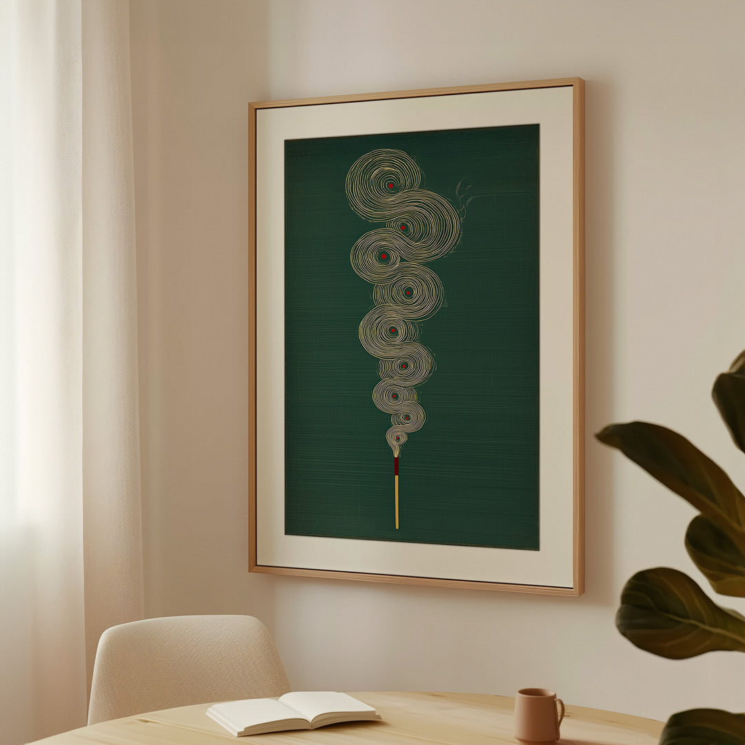 Abstract Incense Wall Art Print