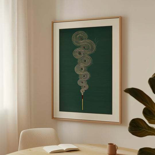 Abstract Incense Wall Art Print