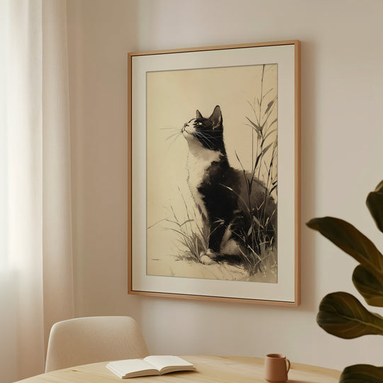 Black Cat Art Print