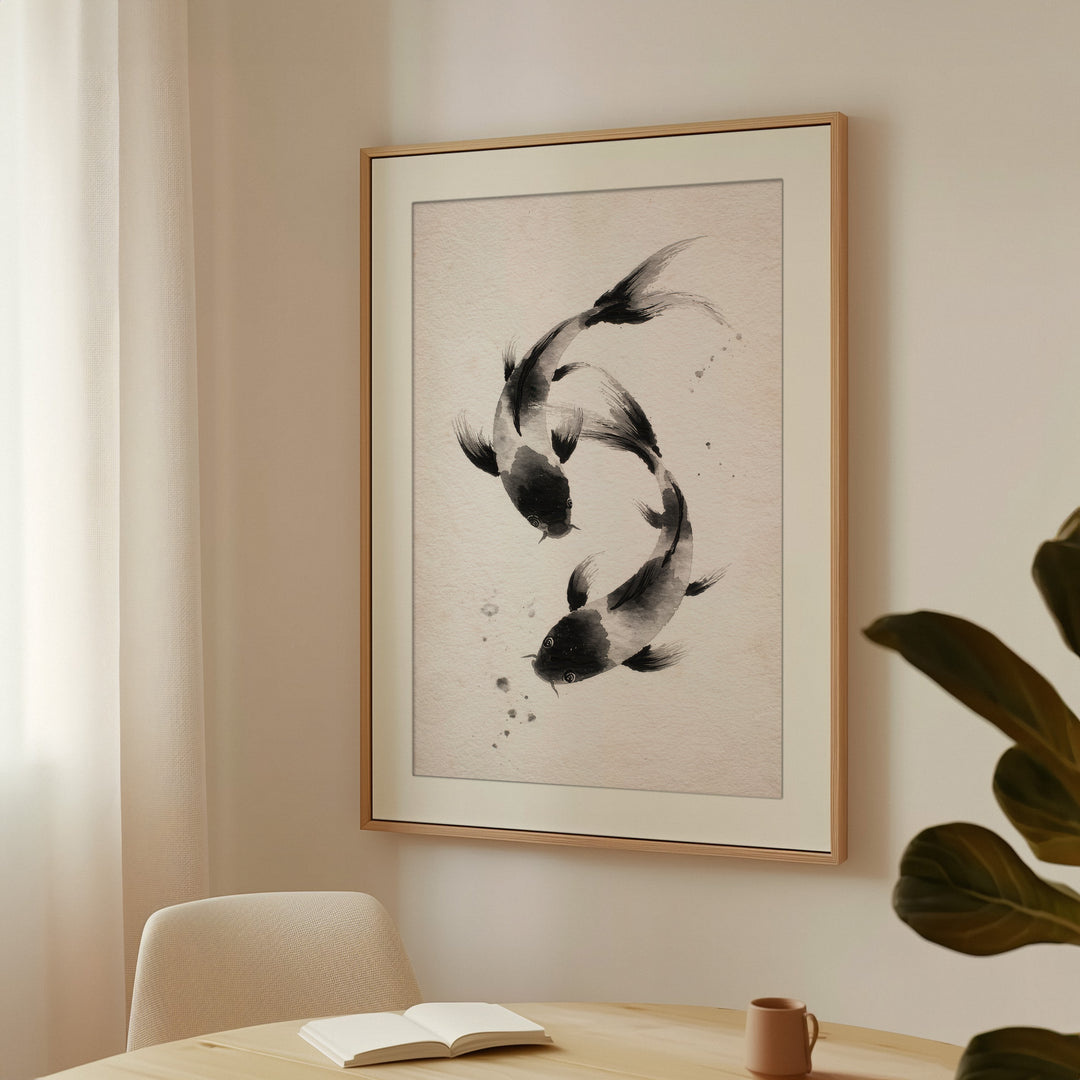 Koi Fish Wall Art Print