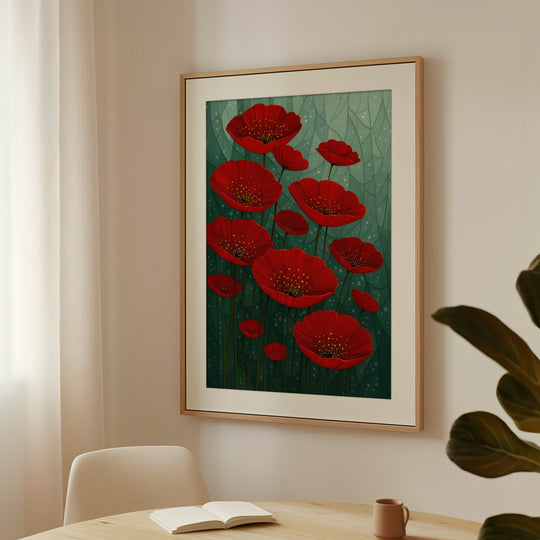 Japanese Poppy Wall Art