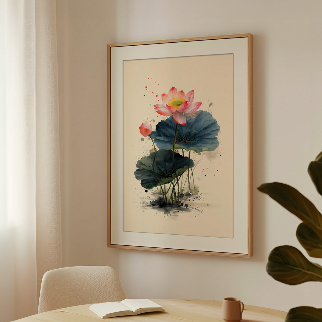 Lotus Flower Wall Art Print