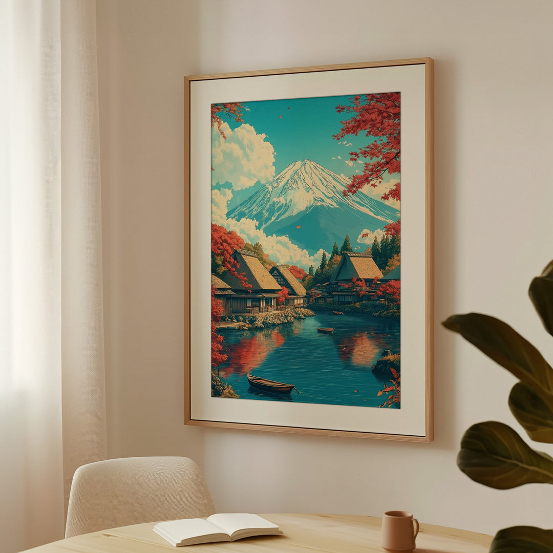 Japanese Lake Print