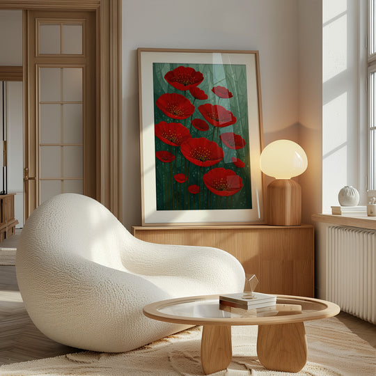 Japanese Poppy Wall Art