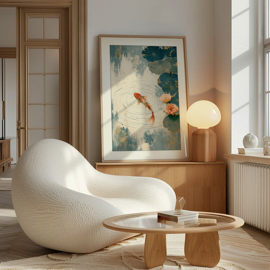 Orange Carp Wall Art