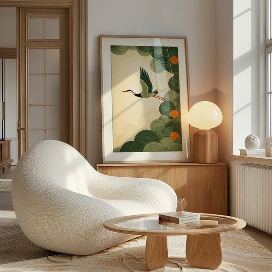 Heron Bird Art Print