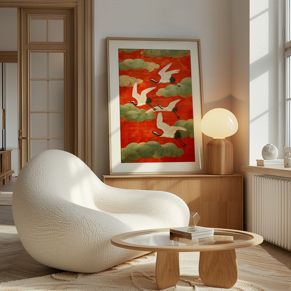 Japanese Crane Art Print