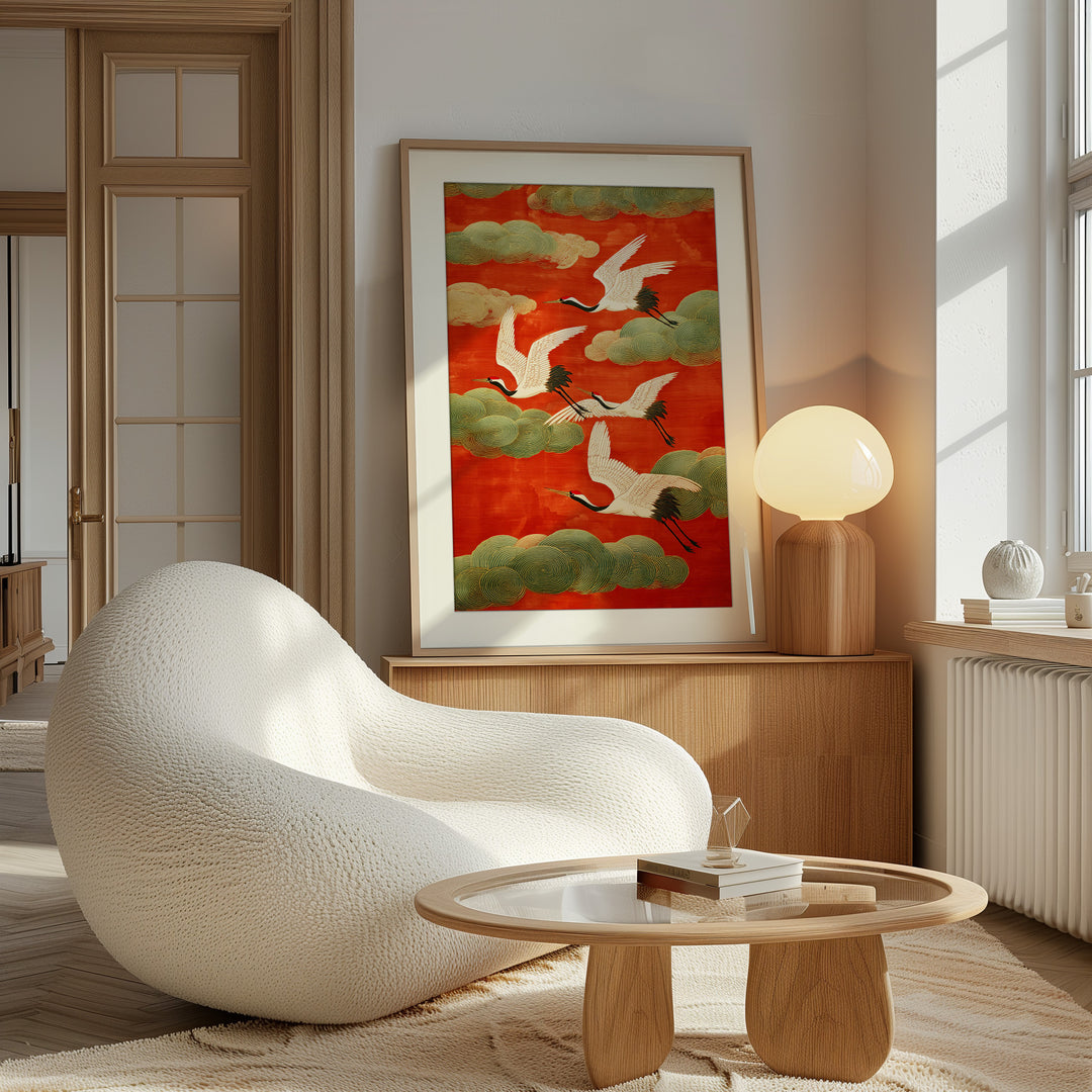 Japanese Crane Art Print