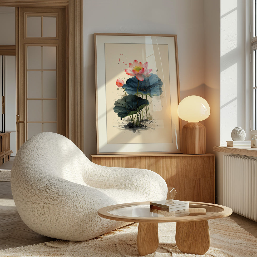 Lotus Flower Wall Art Print