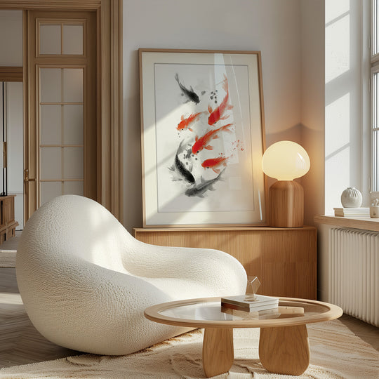 Koi Fish in Motion