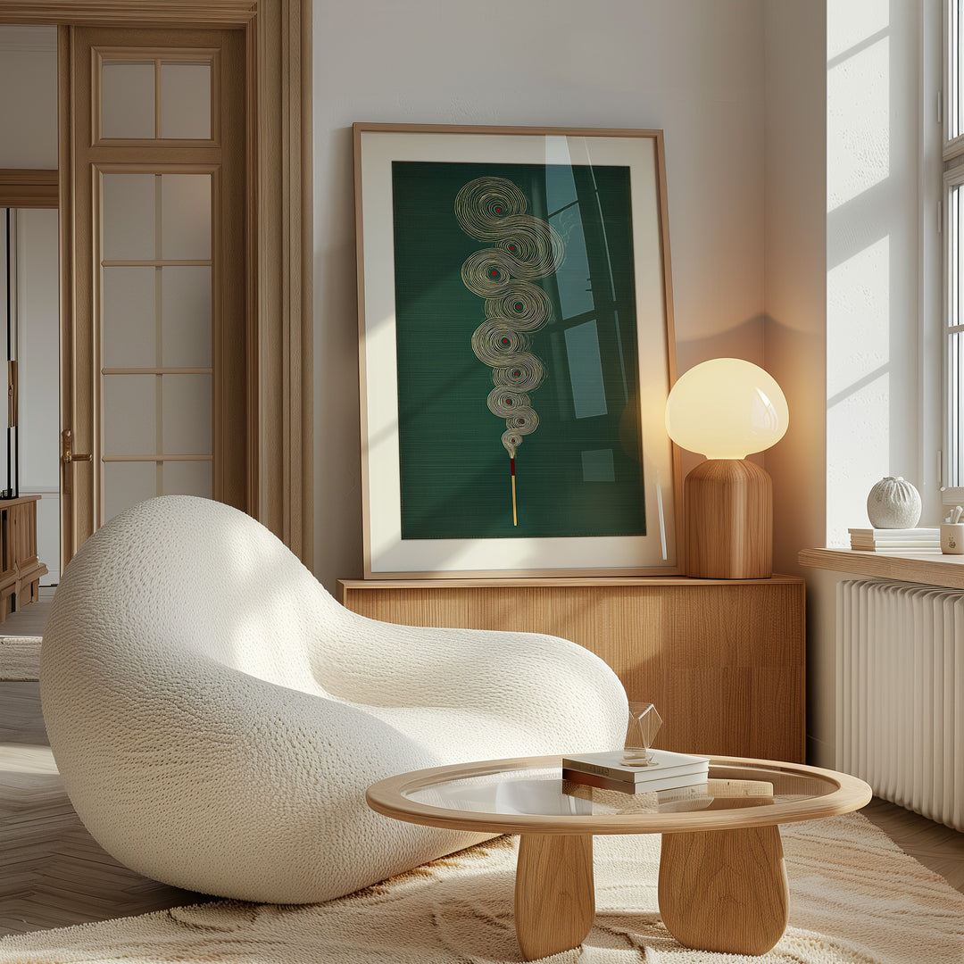 Abstract Incense Wall Art Print