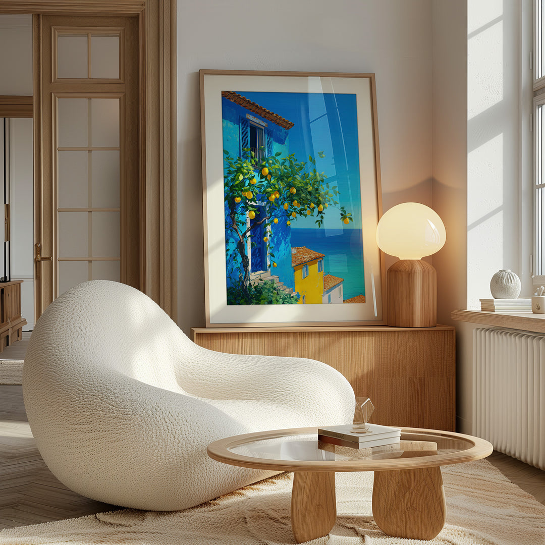 Mediterranean Lemon Art Print