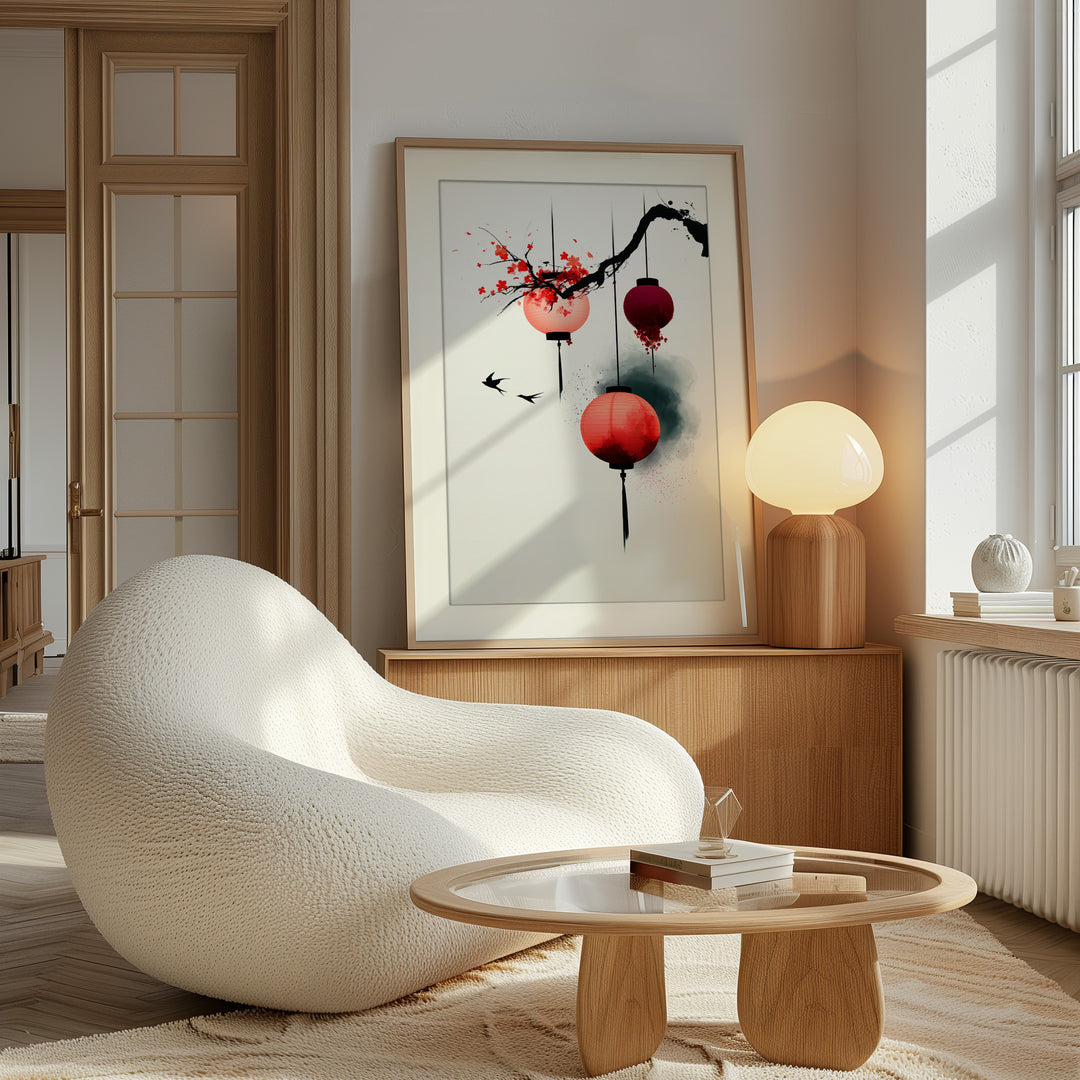 Japanese Lantern Wall Art Print