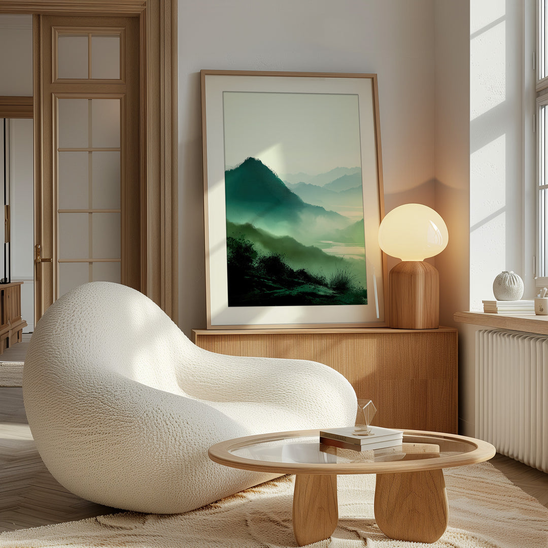 Green Mountain Wall Art Print