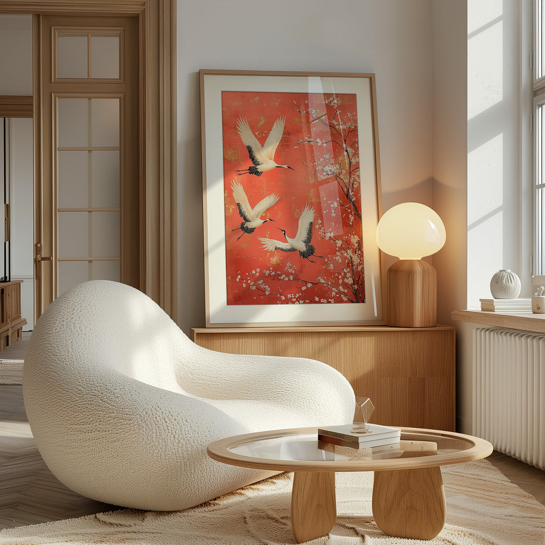 Japanese Crane Wall Art
