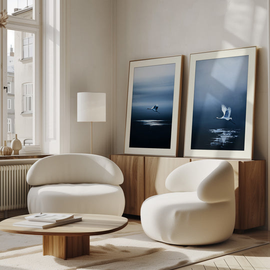 Blue Crane Wall Art Prints