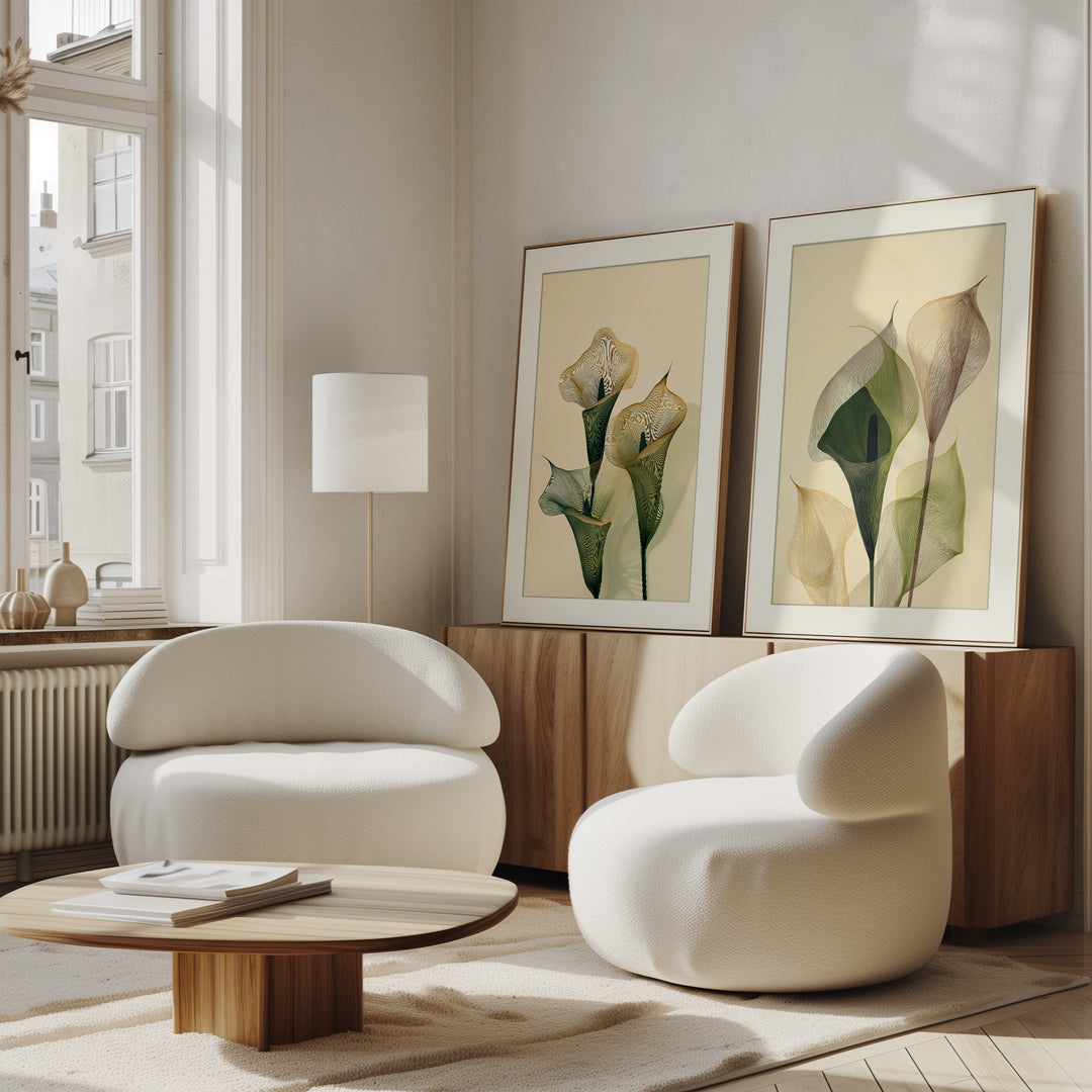 Calla Lily Wall Art Set of 2