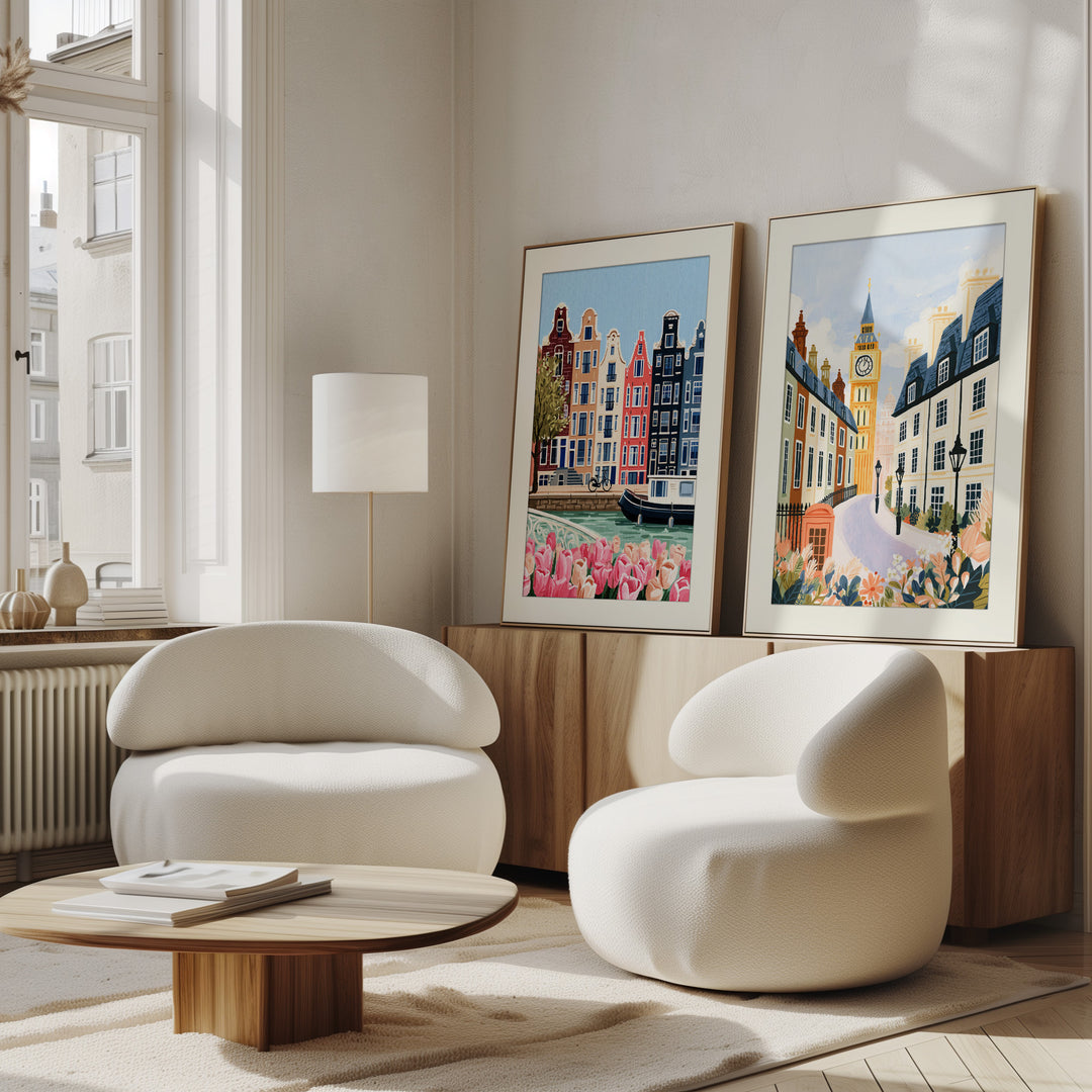 Amsterdam and London Wall Art Prints