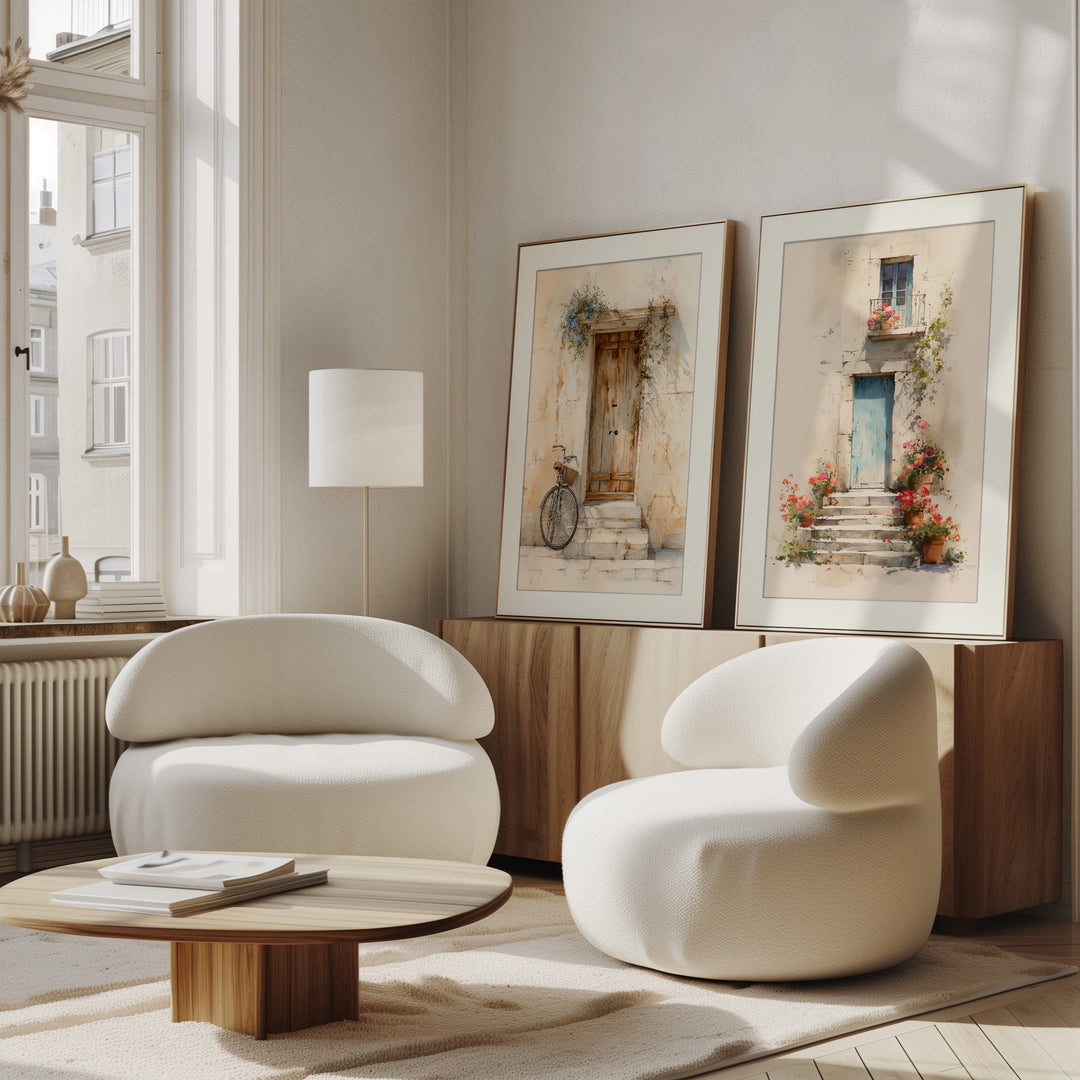 Mediterranean door wall art prints