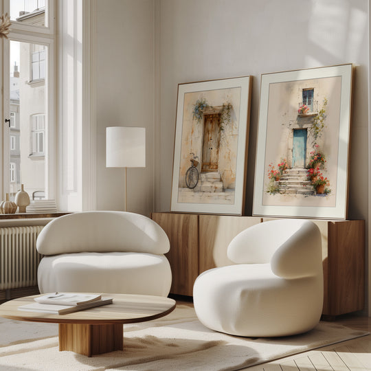 Mediterranean door wall art prints