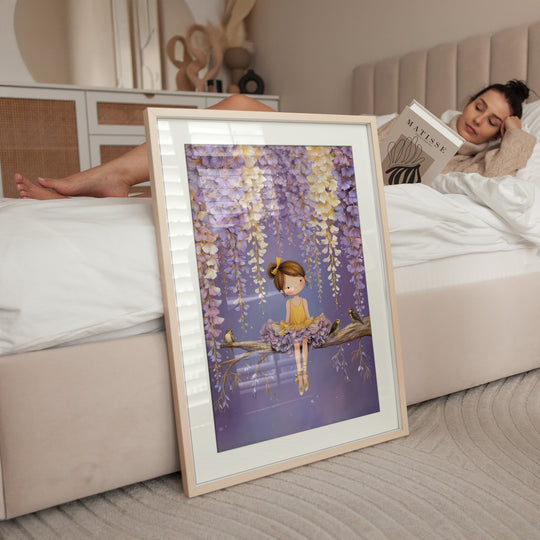 Ballerina Girl Wall Art Print