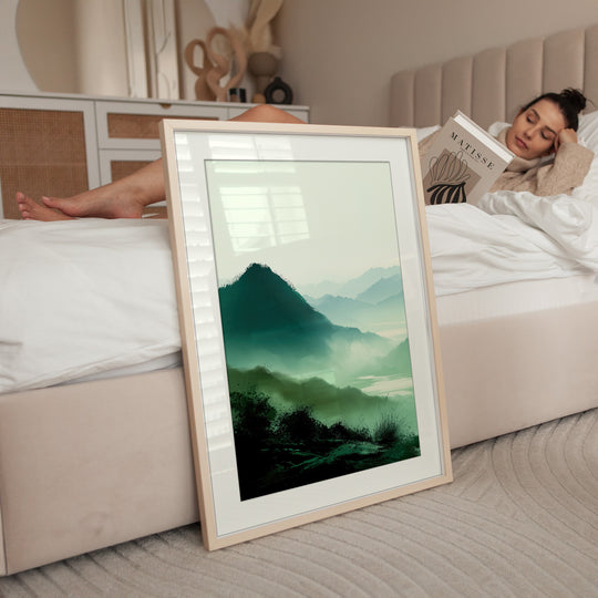 Green Mountain Wall Art Print
