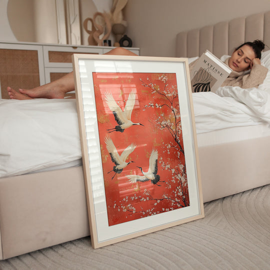 Japanese Crane Wall Art