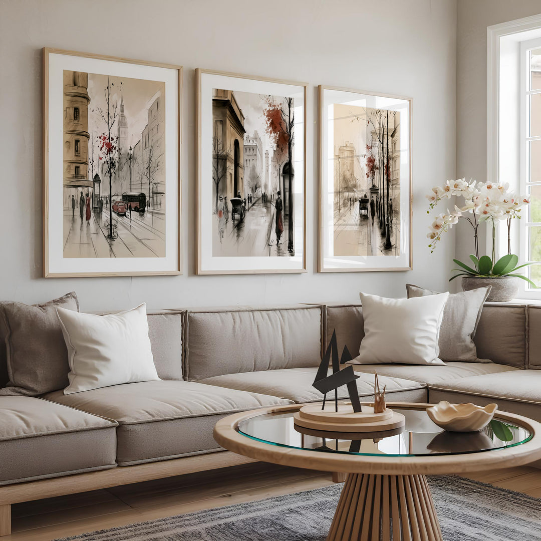 Vintage London Street Wall Art Prints
