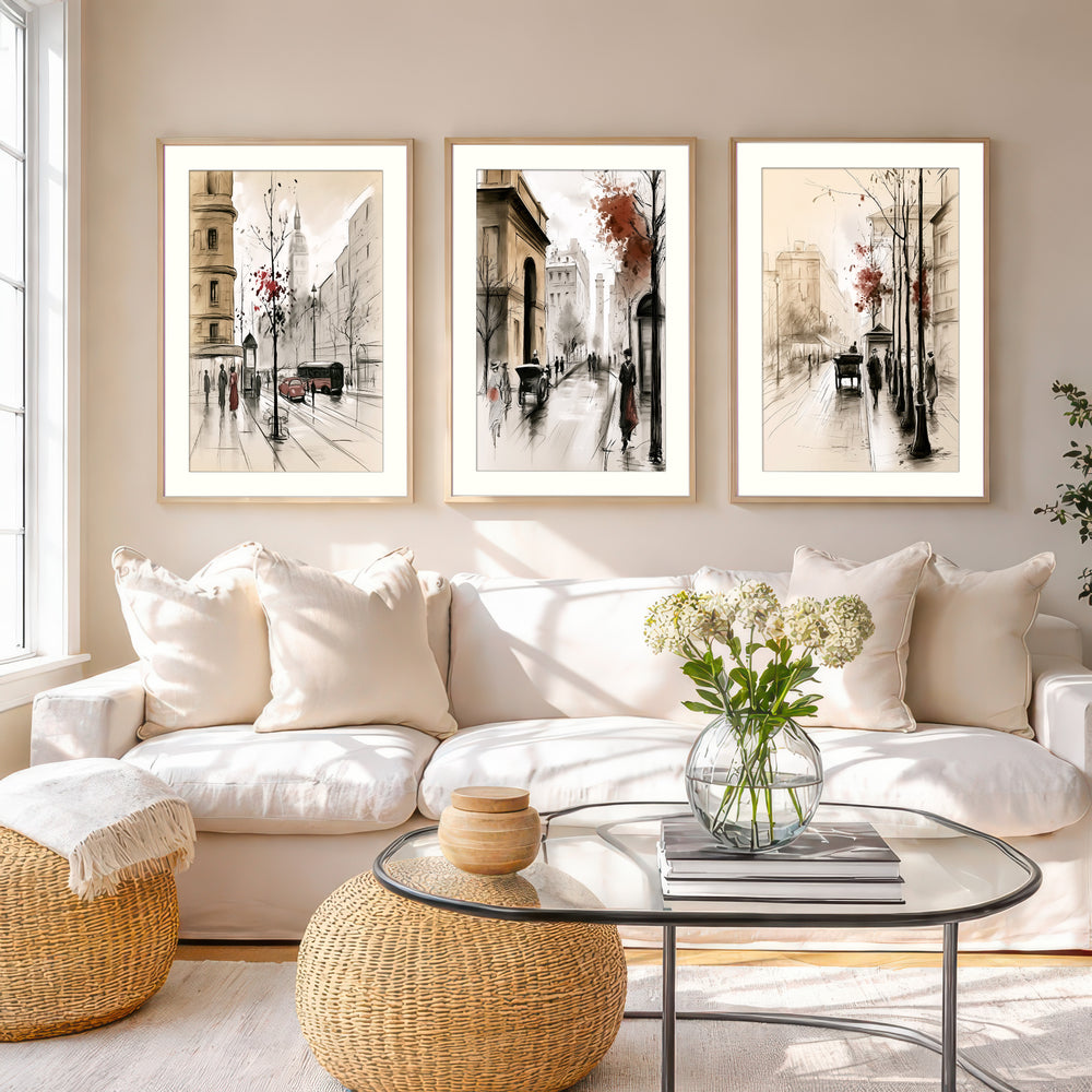 Vintage London Street Wall Art Prints