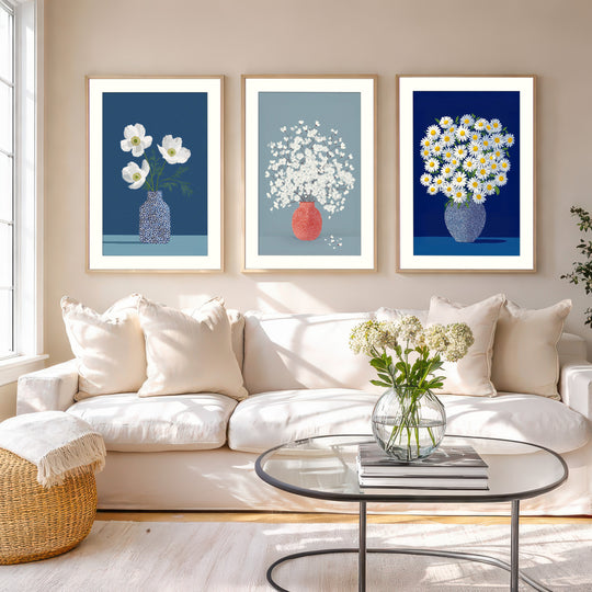 Botanical Vase Art Set of 3