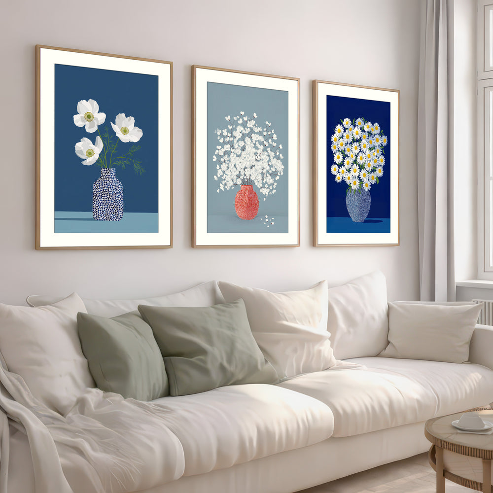 Botanical Vase Art Set of 3