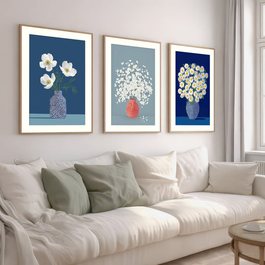 Botanical Vase Art Set of 3