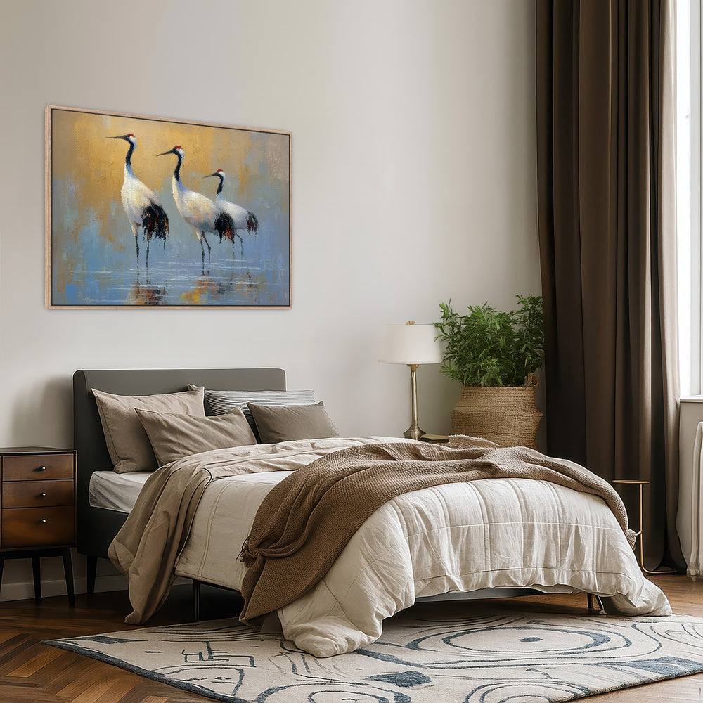 Wading Cranes