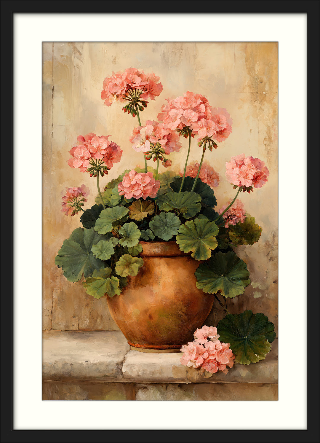 Pink Geranium Art Print