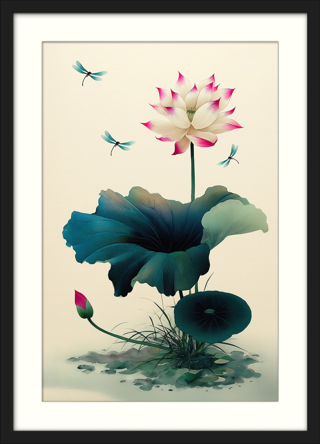 Lotus Flower Wall Art Print