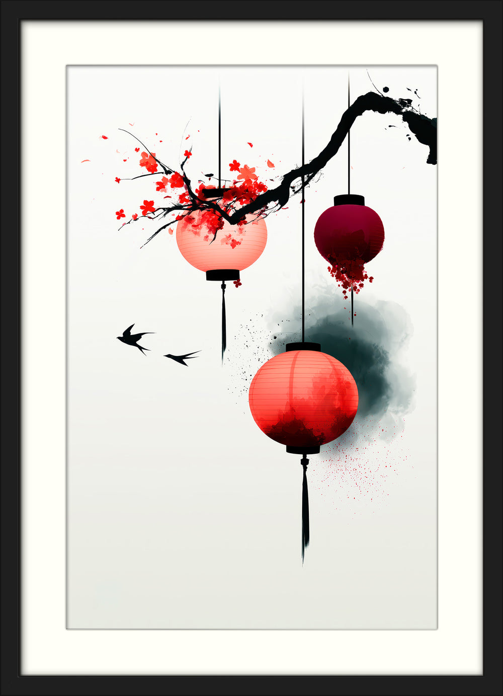 Japanese Lantern Wall Art Print