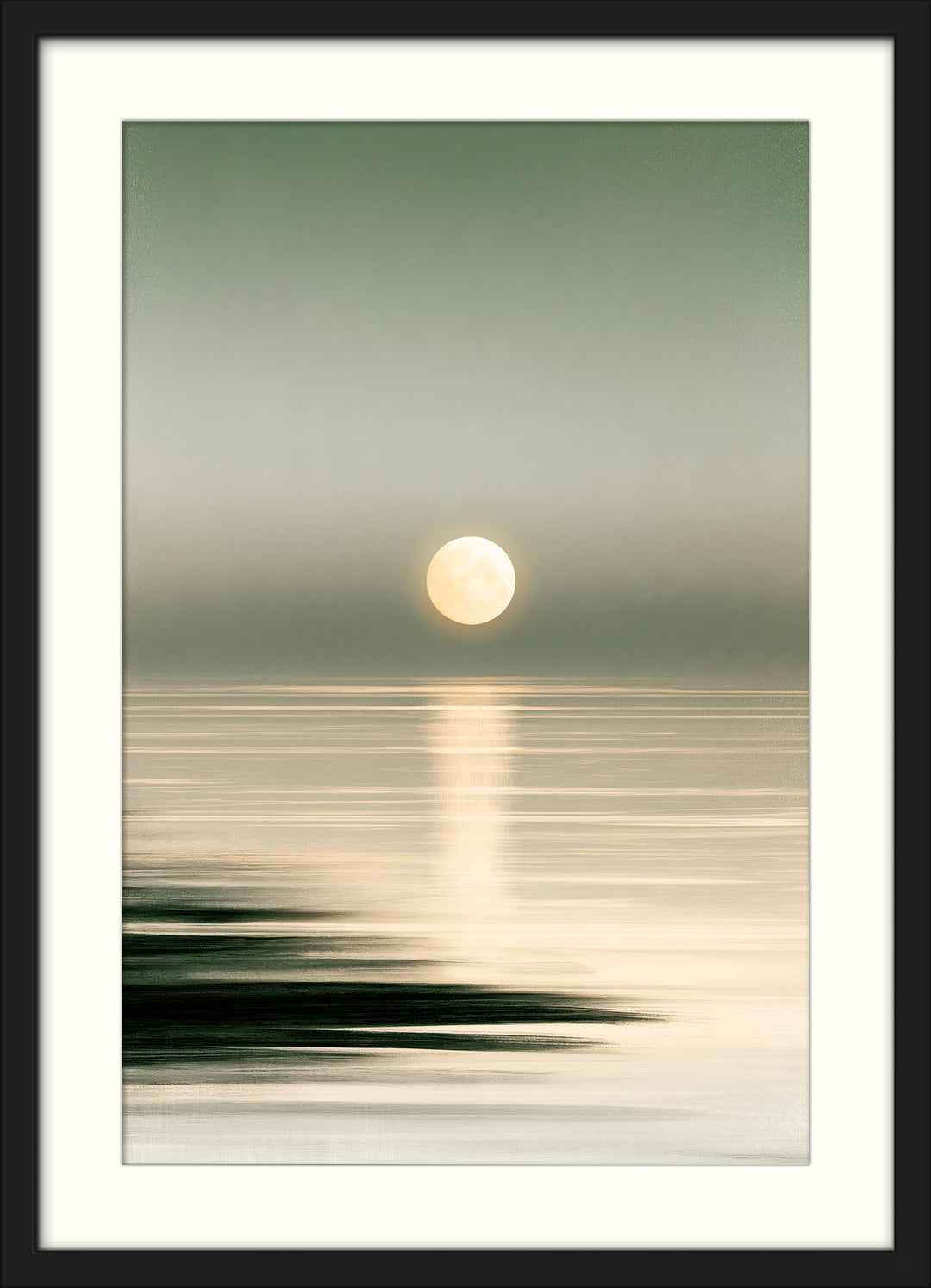 Moonlit Ocean Art Print