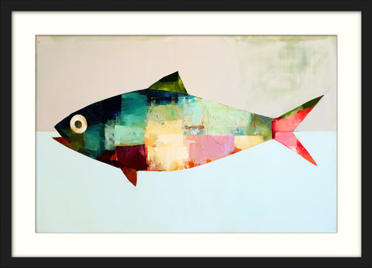 Abstract Fish Wall Art Print