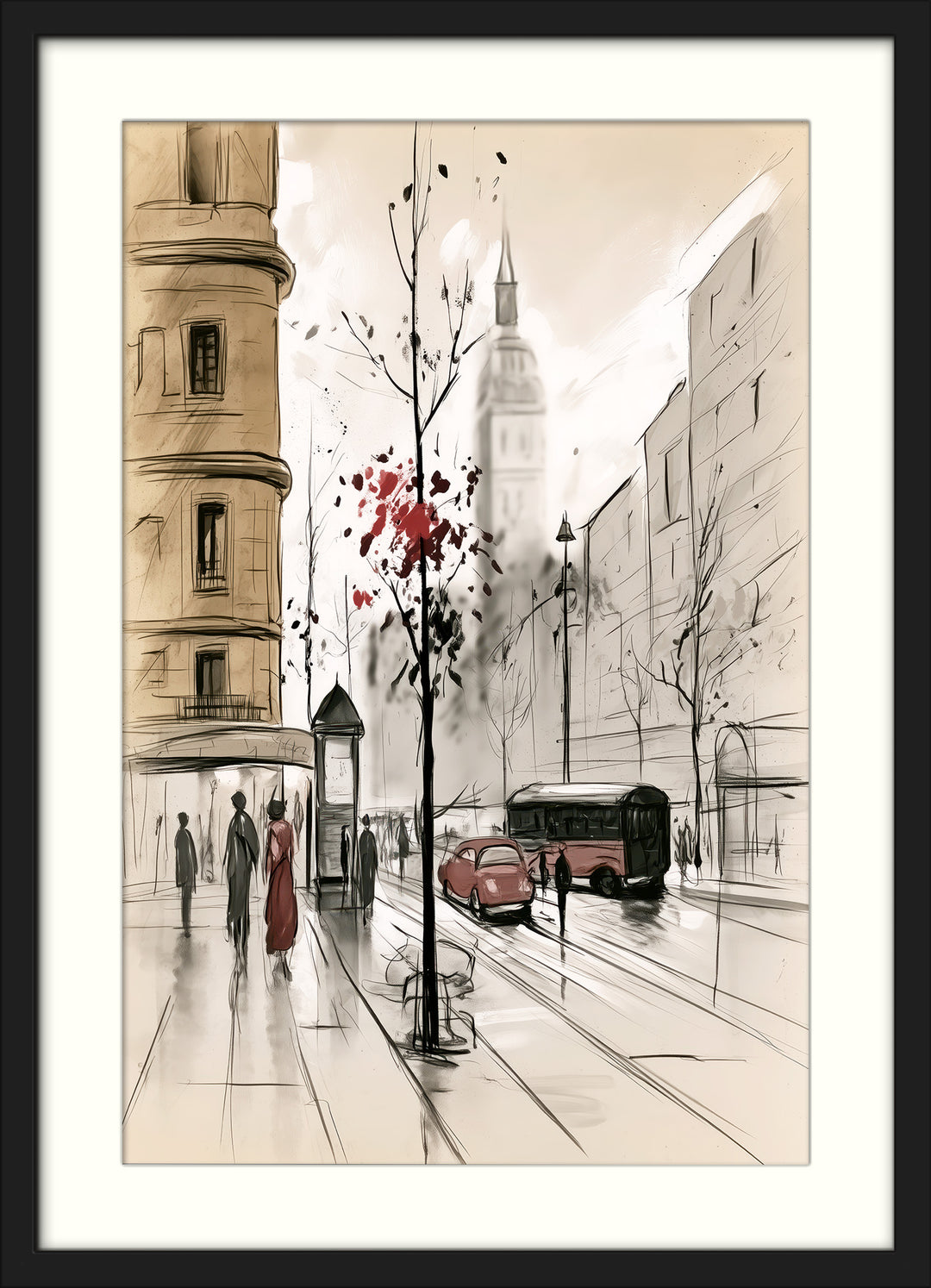 Vintage London Street Wall Art Prints