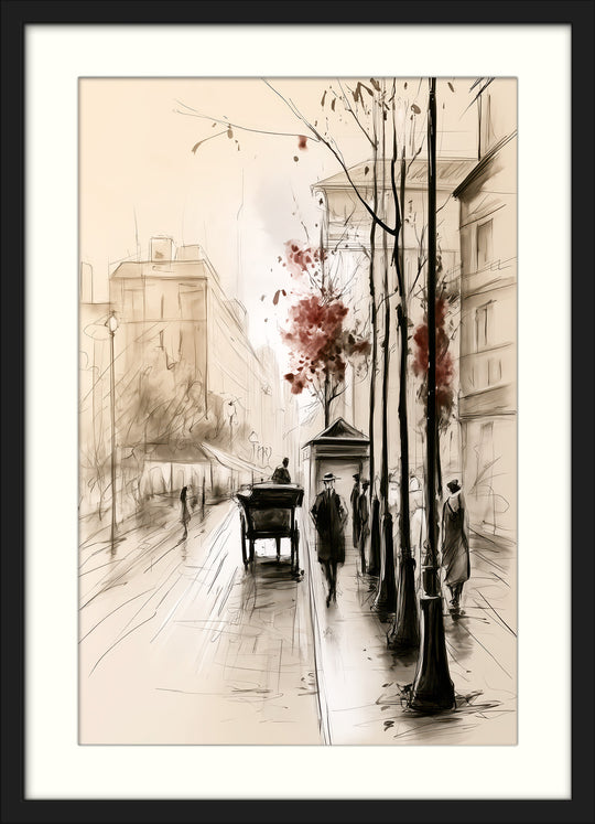 Vintage London Street Wall Art Prints