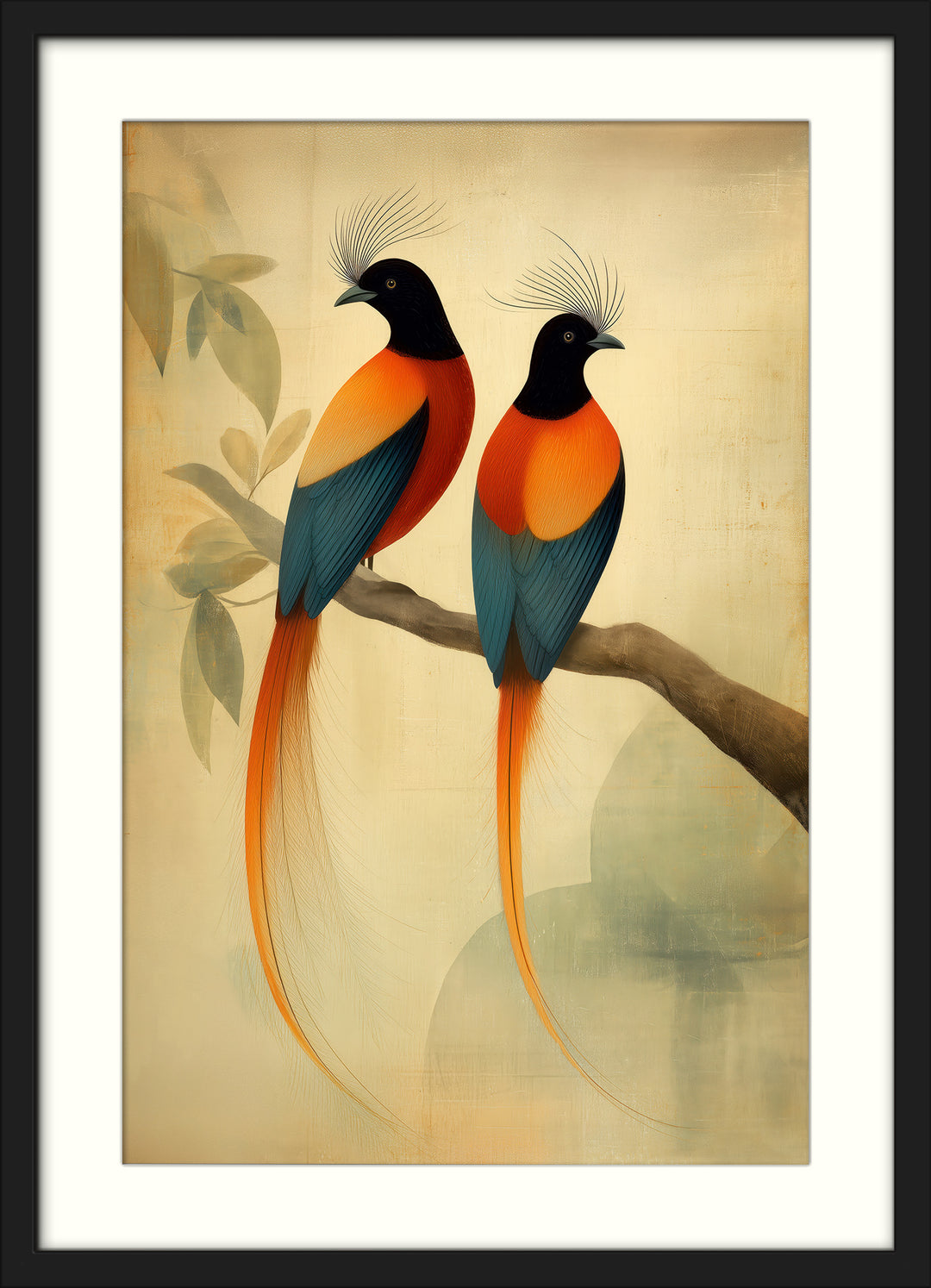 Tropical Birds Wall Art Print