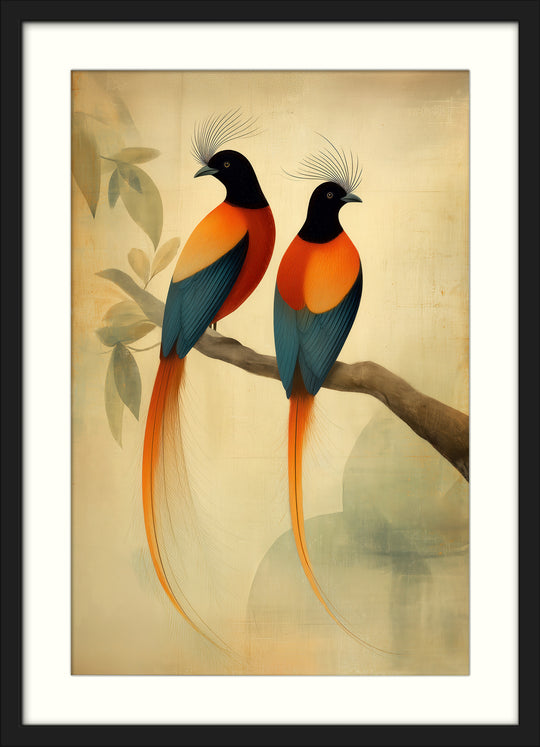 Tropical Birds Wall Art Print