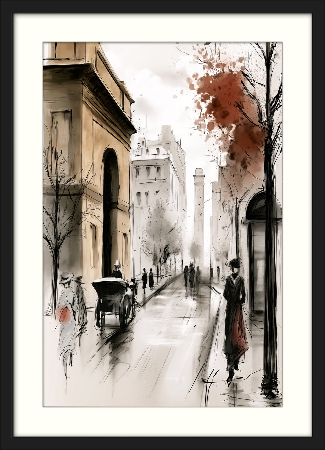 Vintage London Street Wall Art Prints