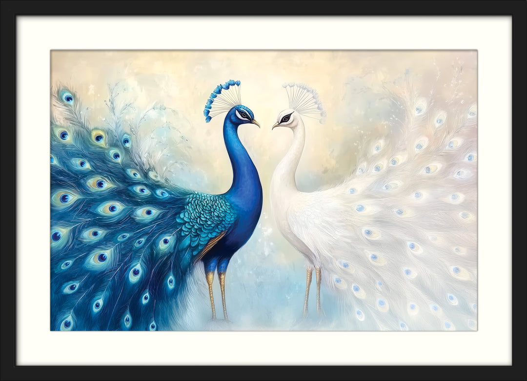 Peacock Pair Wall Art Print
