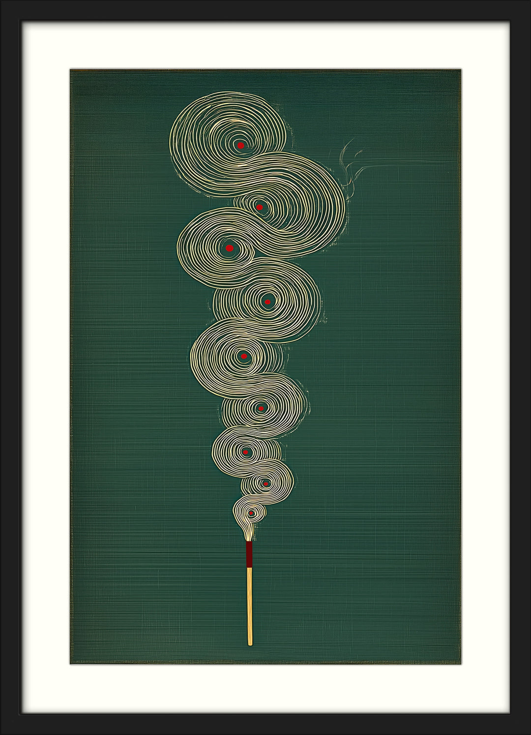 Abstract Incense Wall Art Print