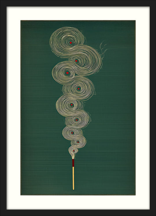 Abstract Incense Wall Art Print