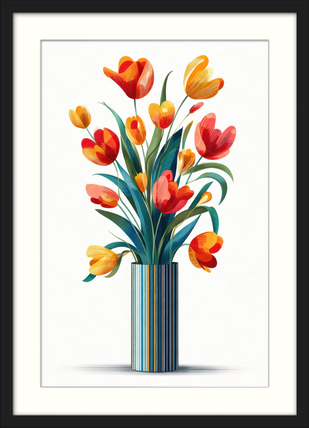 Floral Wall Art Prints Set of 3