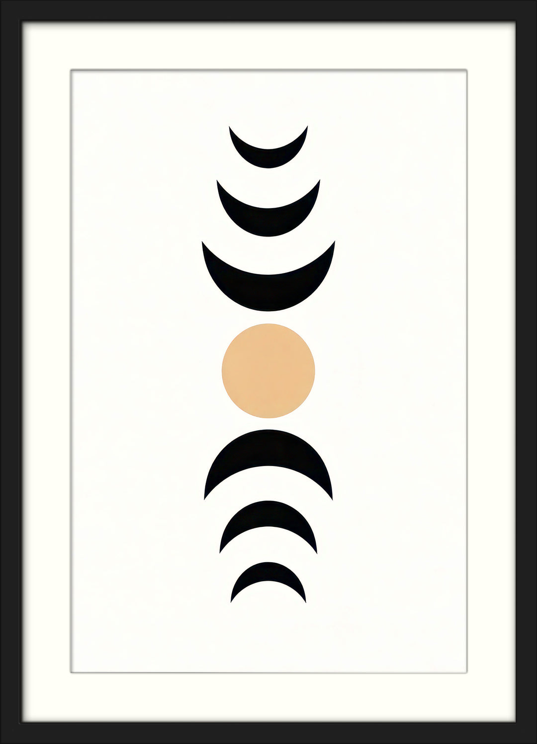 Black Beige Abstract Wall Art Prints